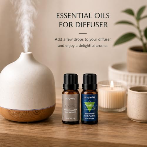 Image of BURIBURI Coconut Vanilla Essential Oil Set for Wax Melts 10ML