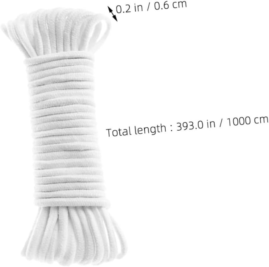 White Cotton Rope Self Watering Cotton Cord 10m for Planters image 2
