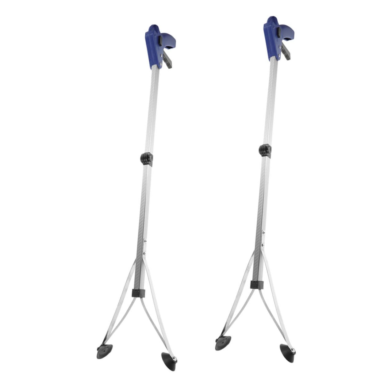 2 Stück Müllgreifer aus Aluminiumlegierung mit Ergonomischem Griff und Festem Halt Faltbar für Einfaches Sammeln von Müll für Senioren und Behinderte