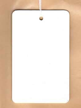 Amazon | 白無地タグ（値札）6341（37×60mm・白糸）/500枚 | POP