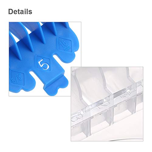 Eastdall Tosquiadeira de cabelo Pentes Guia Kit Multi-cor Aparadores de Pêlos de Plástico Guardas An