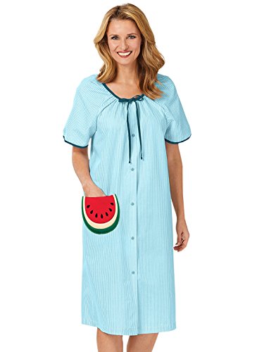 Carol Wright Gifts Fruit Pocket Duster, Color Watermelon, Size Large, Watermelon, Size Large