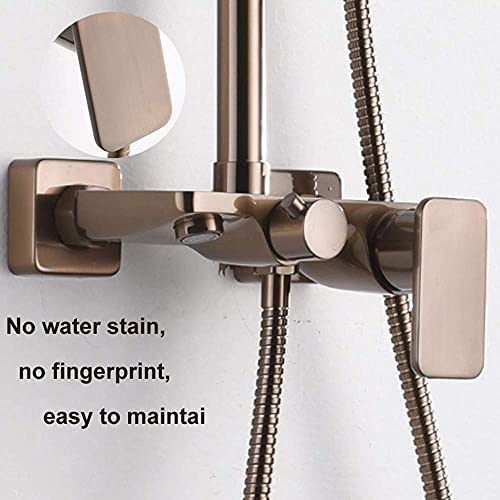 Mélangeur douche en laiton brossé classic pour une salle de bain chic - 4