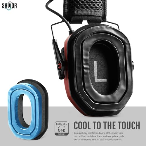 Image of Savior Equipment Apollo Electronic Earmuffs For Shooting w /Gel Ear Pads, 24dB NRR, Noise Cancelling Ear Protection Headset