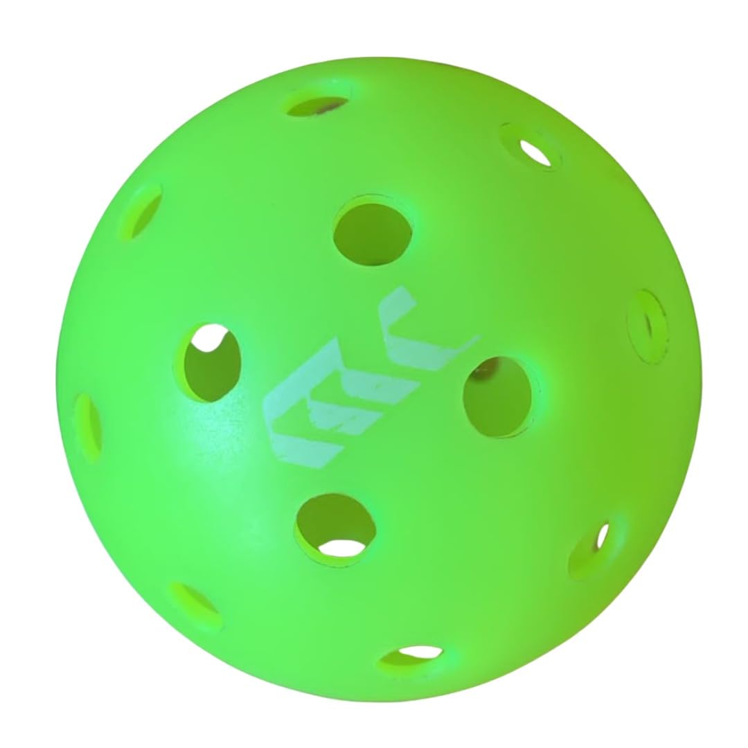 40-Hole Rotational Outdoor Pickleballs | High-Performance Durable Balls for Consistent Bounce, True Flight & Wind Stability | Training & Tournament Grade (Neon Yellow)-image-10