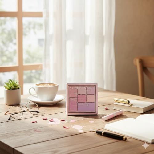 Image of 210 Sheets Colorful Sticky Notes | Mini Pastel Tabs | Self-Adhesive Memo Pads for Notes-4 Size, Reminders, Planners, Study, Office & Creative Journaling, Reminders, and Creative Ideas (Multi Color)