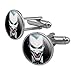 GRAPHICS & MORE Batman Alex Ross Joker Head Round Cufflink Set Silver Color