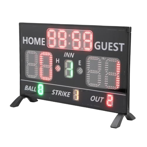 Marcador LED de béisbol 12 dígitos con brillo ajustable miniatura 2