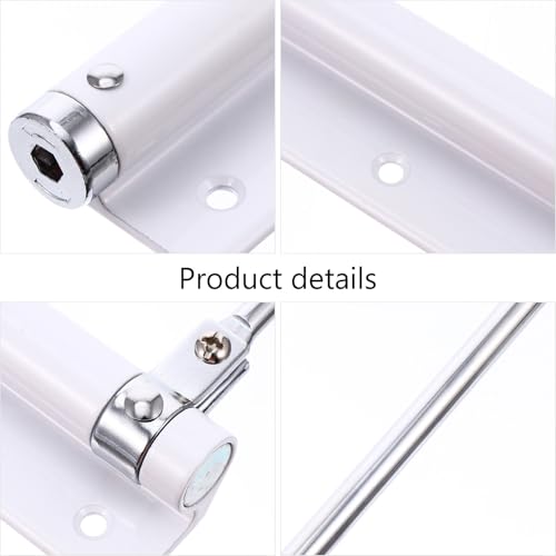 Cierrapuertas automático ajustable de acero inoxidable para puertas de madera y metal 7
