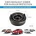 BWBWND 2PCS Car Headlight Dust Caps, 80mm Rubber Sealing Protective Cover for H4 Light Bulb, Universal Dustproof Lamp Protection Headlight Extension Covers for Most Cars Trucks SUVs