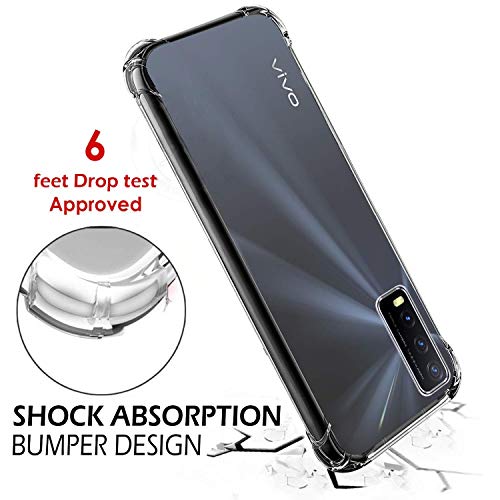 Image of Rubber Back Cover for Vivo V2027 / Vivo Y20i - Transparent