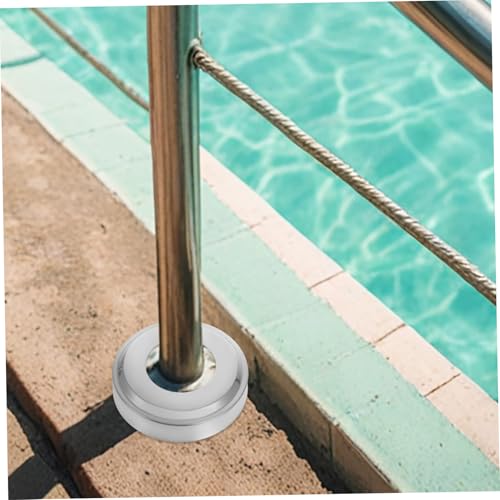 Placas protectoras de escalera para piscina de acero inoxidable 4 piezas miniatura 6
