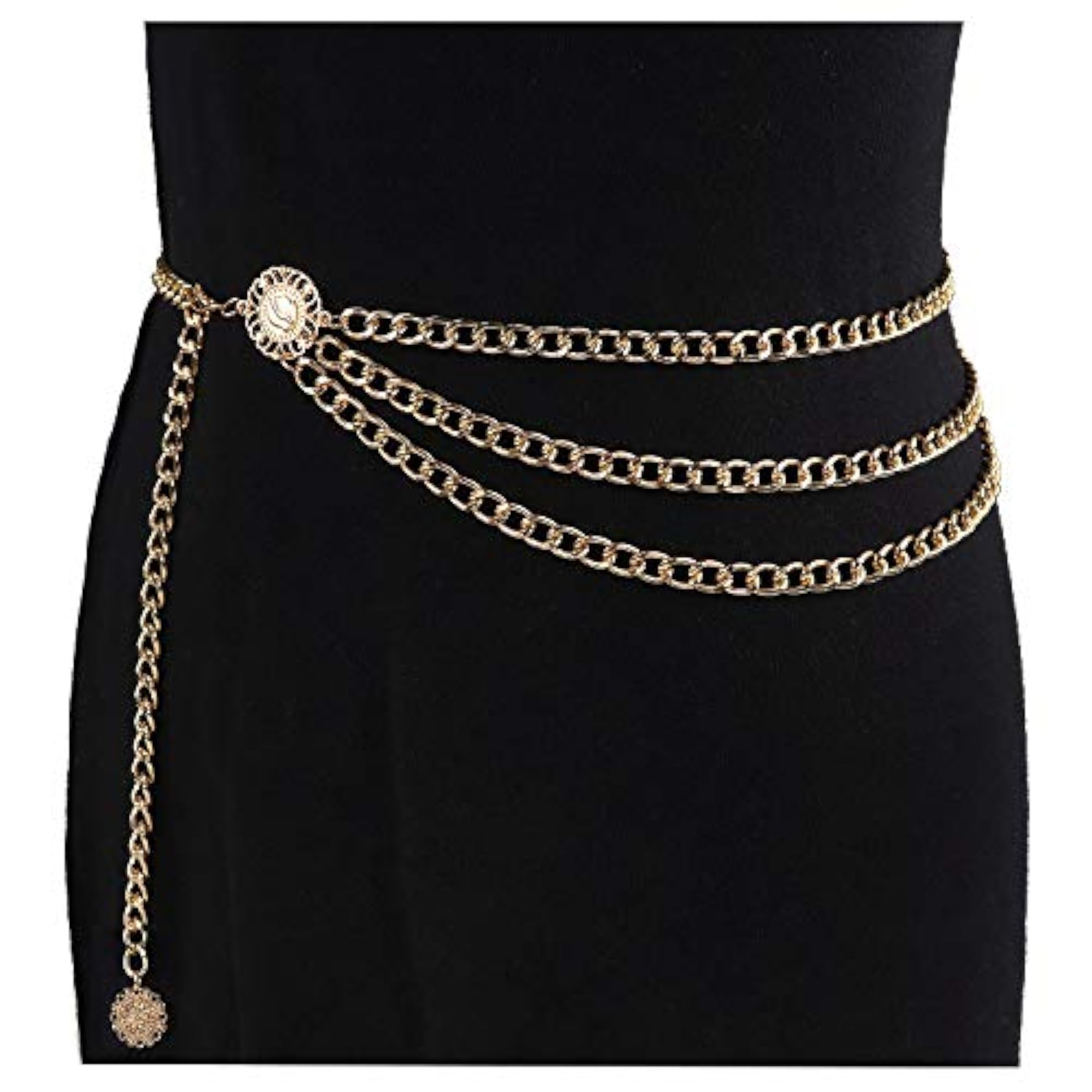 Women's Multilayer Body Belly Chain, Elegant Waist Accessory