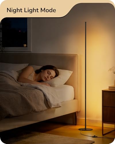 EDISHINE 59.8" Floor Lamp with Remote & 3 Height Settings, Dimmable & 3CCT - image 5
