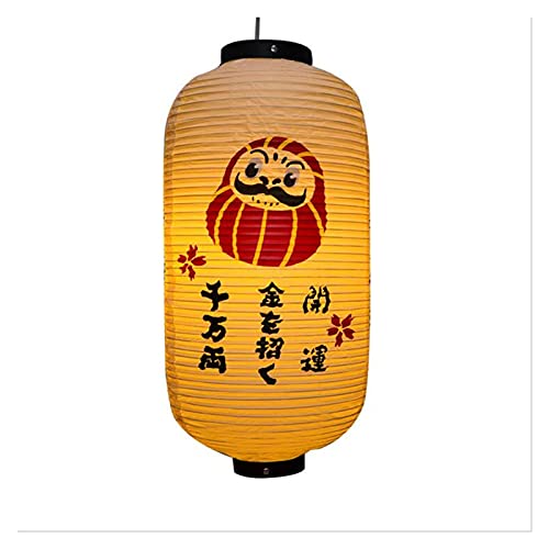 Chinesische Laternendekorationen wasserdichte papierlampe groß hängen licht Satin bar dekor Pub Haus dekor Japan pubhouse Papier Laterne Mix Design (Color : 1) Cover