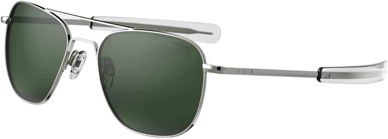 Randolph USA Unisex Gunmetal Aviator Sunglasses with Togo Ubuy