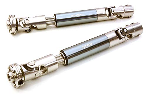 Integy RC Upgrades for Axial, Billet Machined Stainless Steel Center Driveshafts for Axial 1/10 SCX-10