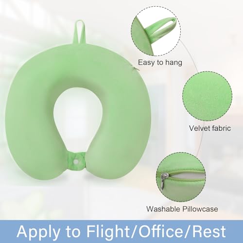 Image of Neck Pillows for Travel Comfortable Travel Neck Pillow U Shape Memory Foam Support Neck and Head Portable Neck Travel Pillow Suitable for Airplane Trains Car Travelings