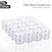 40Pcs 10 Gram Plastic Cosmetic Containers with Lids for Lotion, Creams, Toners, Lip Balms, Makeup Samples Jars BPA free (10g-40pcs, clear)