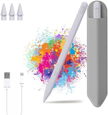 Penna Stilo Per IPad 9/10a Gen - Ricarica Rapida USB-C Con Inclinazione - Foto 10