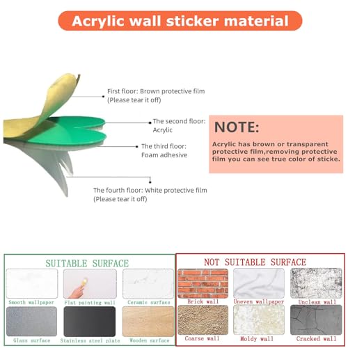 Family Tree Wall Decor Decals - DIY 3D Tree of Life Wall Art Large Decal Stickers Silver Decor Living Room Mural for Bedroom Hallway Home TV Background (Red Right,L-118X60in)