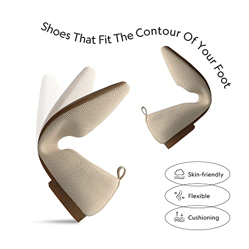 Burudani Women's Sbdfa2311W Pointed Toe Ankle Strap Ballet Flats, Comfortable Dressy Flat Shoes Casual Work Office Shoes, Nude, Size 7.5 #TOP2