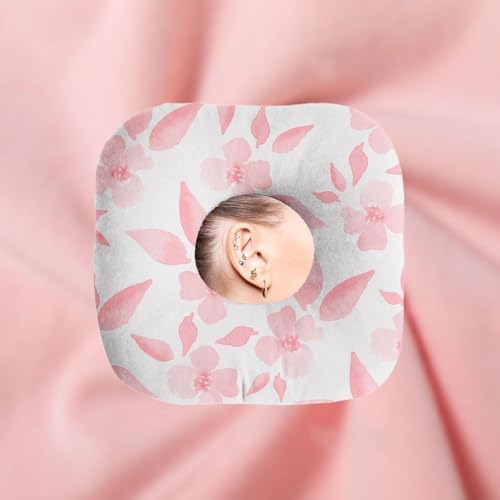 Oreiller perçage oreille coussin donut ergonomique microfibre