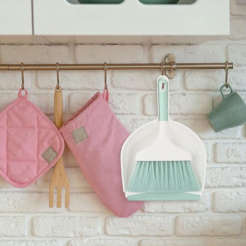 Rundago Effektives Schaufel und Besen Set, Mini Besen Tischfeger, Kleiner Besen und Kehrschaufel Reinigungsset, Handfeger Besen, für Haus, Büro, Schule und Haustier Reinigung (Grau) – Bild 8