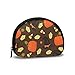 Produktbild Halloween Seamless Pattern Hexenhut, Kürbis, Candy Corn, Eiche Leaf Coin Purse Geldbeutel Reißverschluss Kleine Geldbörse Brieftaschen Kosmetiktasche Aufbewahrungstasche