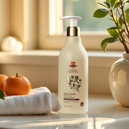 Image of Boericke & Tafel Nourish Body Wash 325 ml | Enriched with Vitamin C and Orange extracts for Men & Women , Gentle Shower Gel for pure Nourishment| Removes body tan and improves skin texture| Paraben & Silicon free | Ph balanced