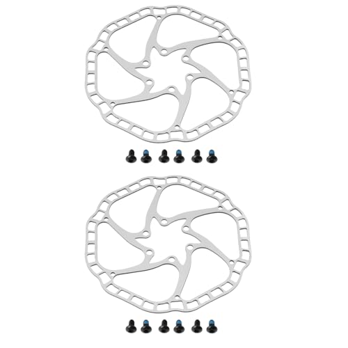 ECSiNG 160mm Steel Disc Brake Rotors for Road Gravel Mountain Bikes with 6 Bolt