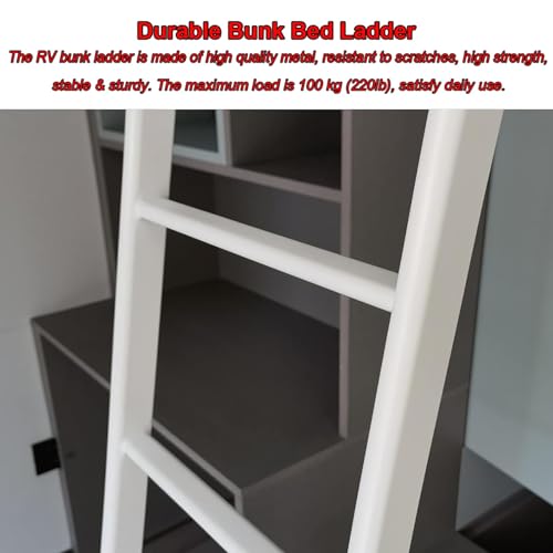 Escalera interior para litera de metal resistente ajustable hasta 100 kg 4
