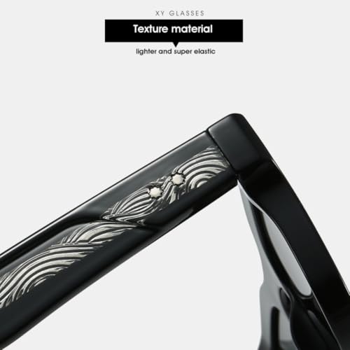 Lunettes de soleil carrées protection UV400 monture métal rétro chic - 4
