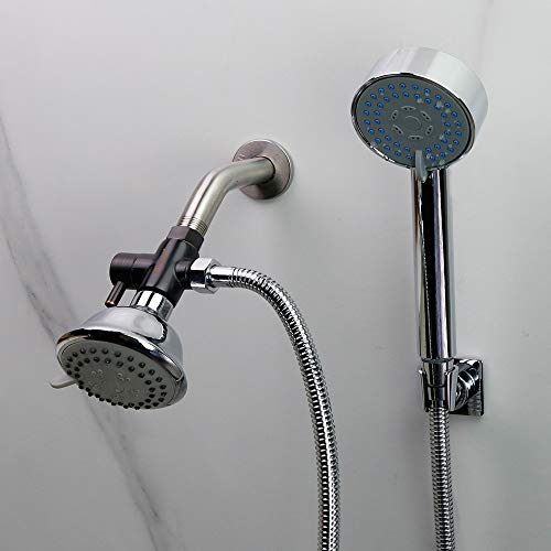 Brass Shower Arm Diverter Valve For Hand Held Showerhead And Fixed Spray Head,G 1/2 3-Way Bathroom Universal Shower System Replacement Part (Oil-Rubbed Bronze) #TOP6