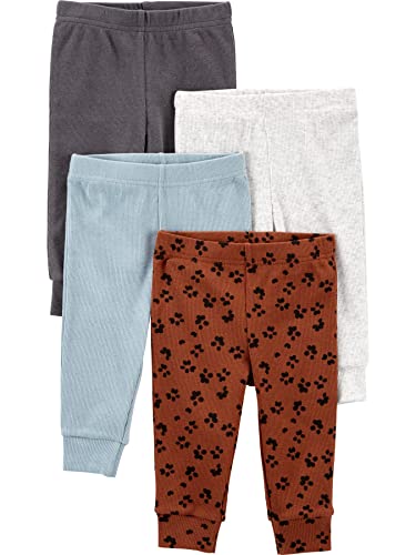 Image of Simple Joys by Carter's Baby Girls' 4-Pack Textured Pants