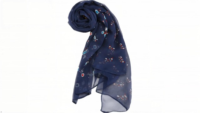 uxcell Long Chiffon Shawls Beach Scarf Silk Scarves Floral Print