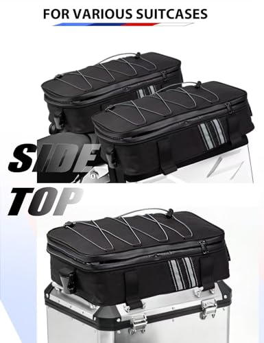 Alforja trasera para motocicleta, alforja ampliable para asiento trasero, equipaje para casco, mochila de viaje de doble uso miniatura 5