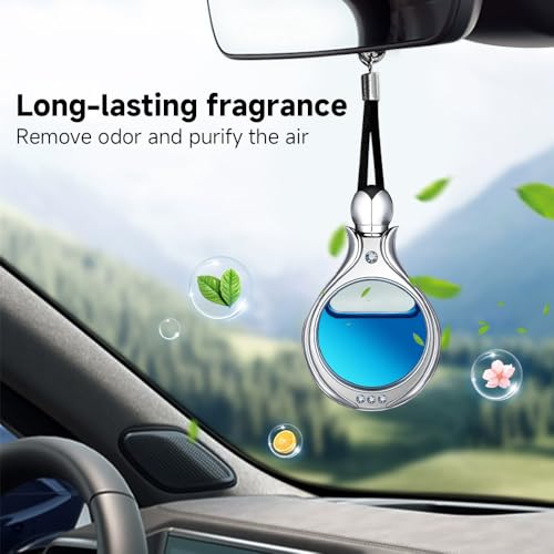 Image of Alloy Car Diffuser - Refillable DIY (No Oil) | 5-Layer Scratch-Proof + Crystal | Commute /Travel car aromatherapy
