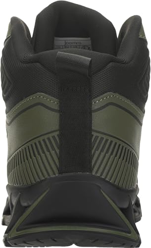 Image of Joomra Men's Stylish Sneakers High Top Athletic-Inspired Shoes | Premium Vegan Leather Upper, Durable Rubber Outsole, Perfect Ankle Support, Ideal for Outdoor & Casual Wear