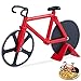 Rowerowy nóż do pizzy ze stali nierdzewnej nóż do pizzy Rower do cięcia pizzy Koło do pizzy ze stali nierdzewnej Podwójny nóż do pizzy z nieprzywierającą powłoką do pizzy z ostrym kołem tnącym