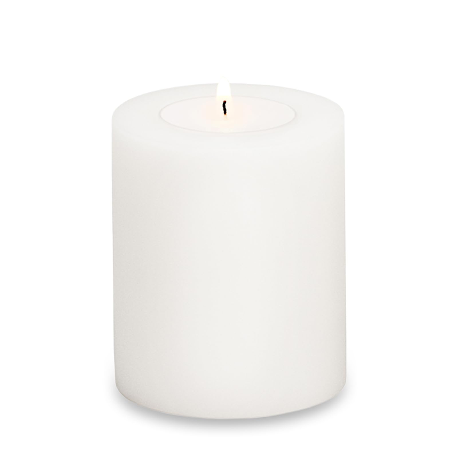 Edzard White Tea Light Holder Tea Light Candle Cornelius, Height 4,7 In, Diameter 3,9 In, Permanent Candle, Suitable For Standard Maxi Tea Lights, Heat Resistant Up To 90°C