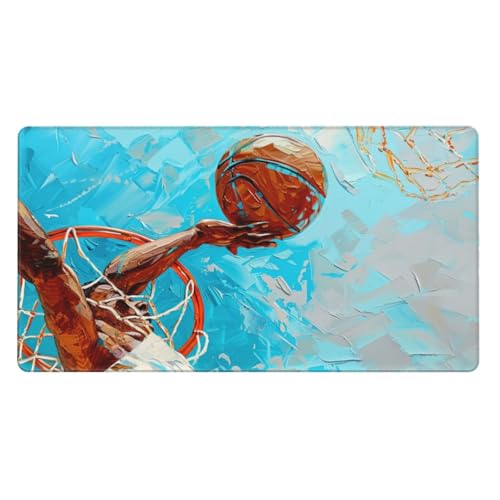 Tapis De Souris Ciel Tapis De Souris Gamer Fantaisie Tapis De Souris XXL 1000X500X3Mm, Tapis De Bureau antidérapant Étanche, sous Main Souris À Bords Cousus, pour Personnel De Bureau Accessoire