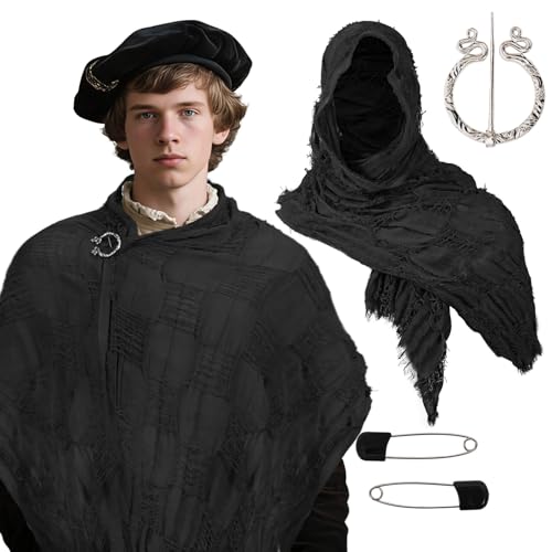 Écharpe Renaissance à capuche pour compléter un costume médiéval sans effort