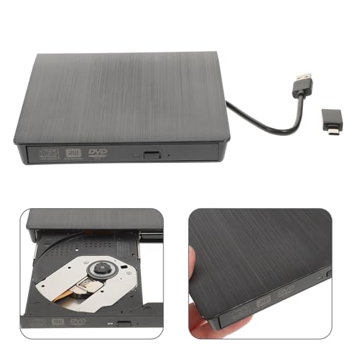 Unidad externa USB 3.0 grabadora de CDs y DVDs negra miniatura 5