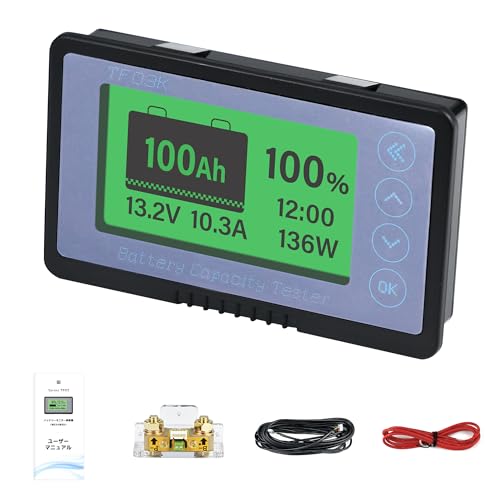 LVYUAN �o�b�e���[���j�^�[ �}���`���j�^�����O�^ �������x DC8V-120V�Ή� 0.1Ah~999Ah�e�ʑΉ� �ő�d��350A �����̗p LiFePO4 ���`�E�� �� �o�b�e���[�Ή� �e��ی�@�\�ݒ�\ �A���[���@�\���� �{�̏���d��0.1A