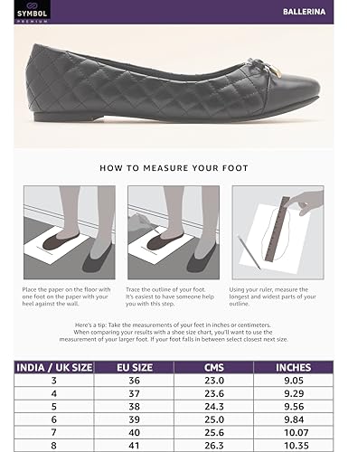 Image of Symbol Premium Women's 'Desk to Dinner' Flat Ballerinas (Ballet Flat|Ortholite Insole)