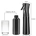 Cosywell Hair Spray Bottle Empty Plastic Trigger Spray Bottle Refillable Fine Mist Sprayer Bottle 2 Pack 10oz /300ml for Hair Styling, Cleaning, Garden Continuous Water Mister (1Black+White)