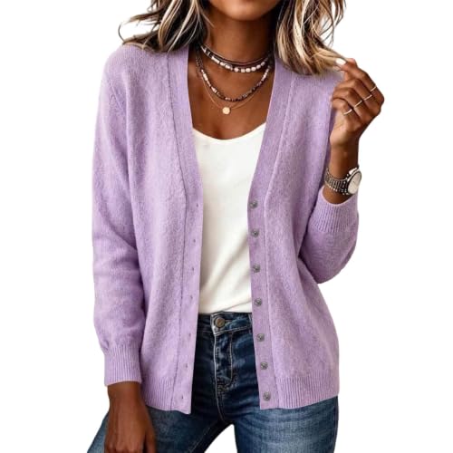 Cardigan Sweaters for Women V Neck Long Sleeve Knit Cardigans Shrug - image 1