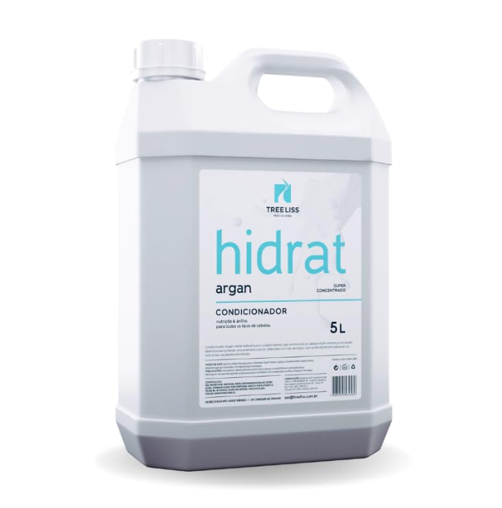 Treeliss Condicionador Hidrat Argan 5L Profissional Hidratação Intensa Nutrição Capilar
