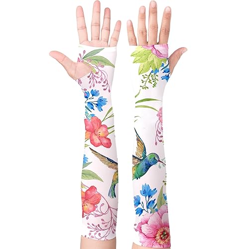 Image of YPHCDO Gardening Sleeves for Women Farm Sun Protection Thorn Proof Cooling Arm Sleeves to Cover Arms for Garden Sports